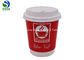 Disposable Double Wall Paper Cup Leakproof Durable Spiral Bottom Design